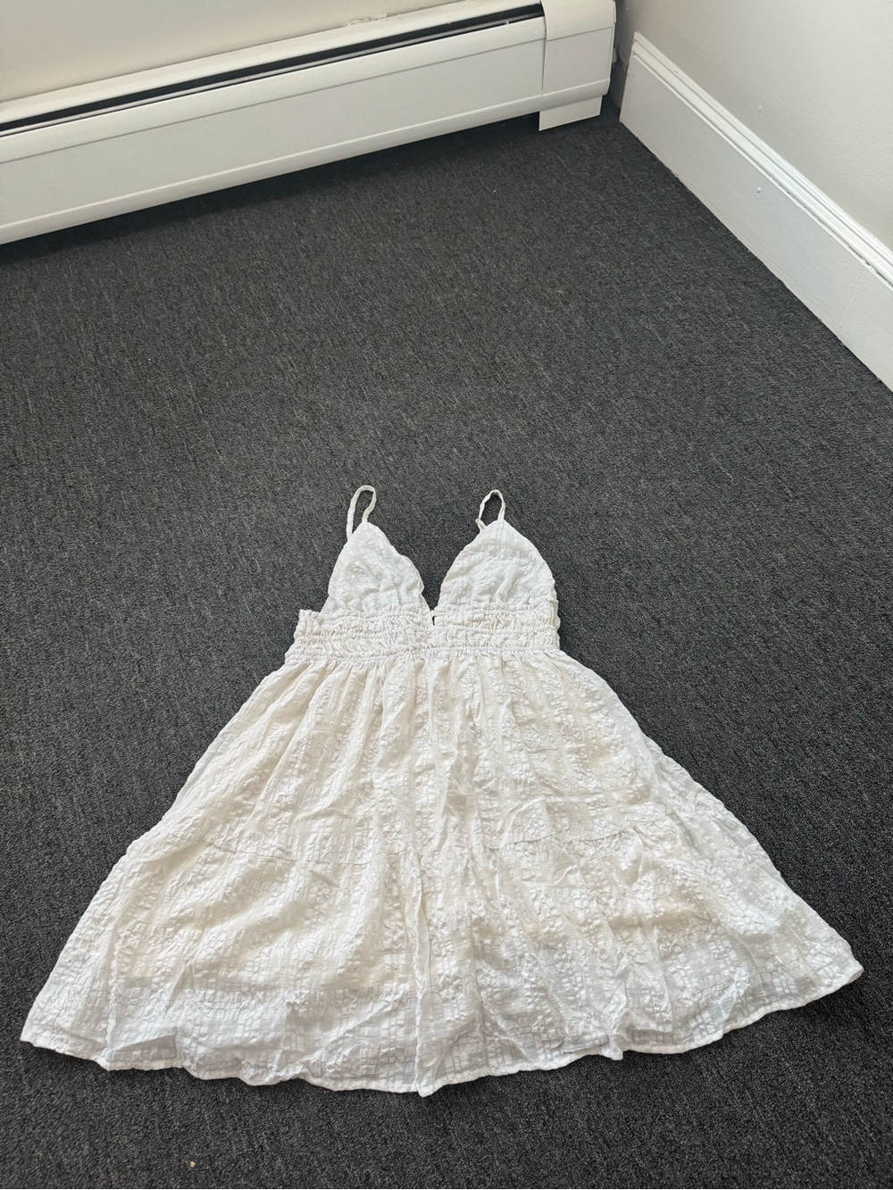 mahina White Spaghetti Strap Dress